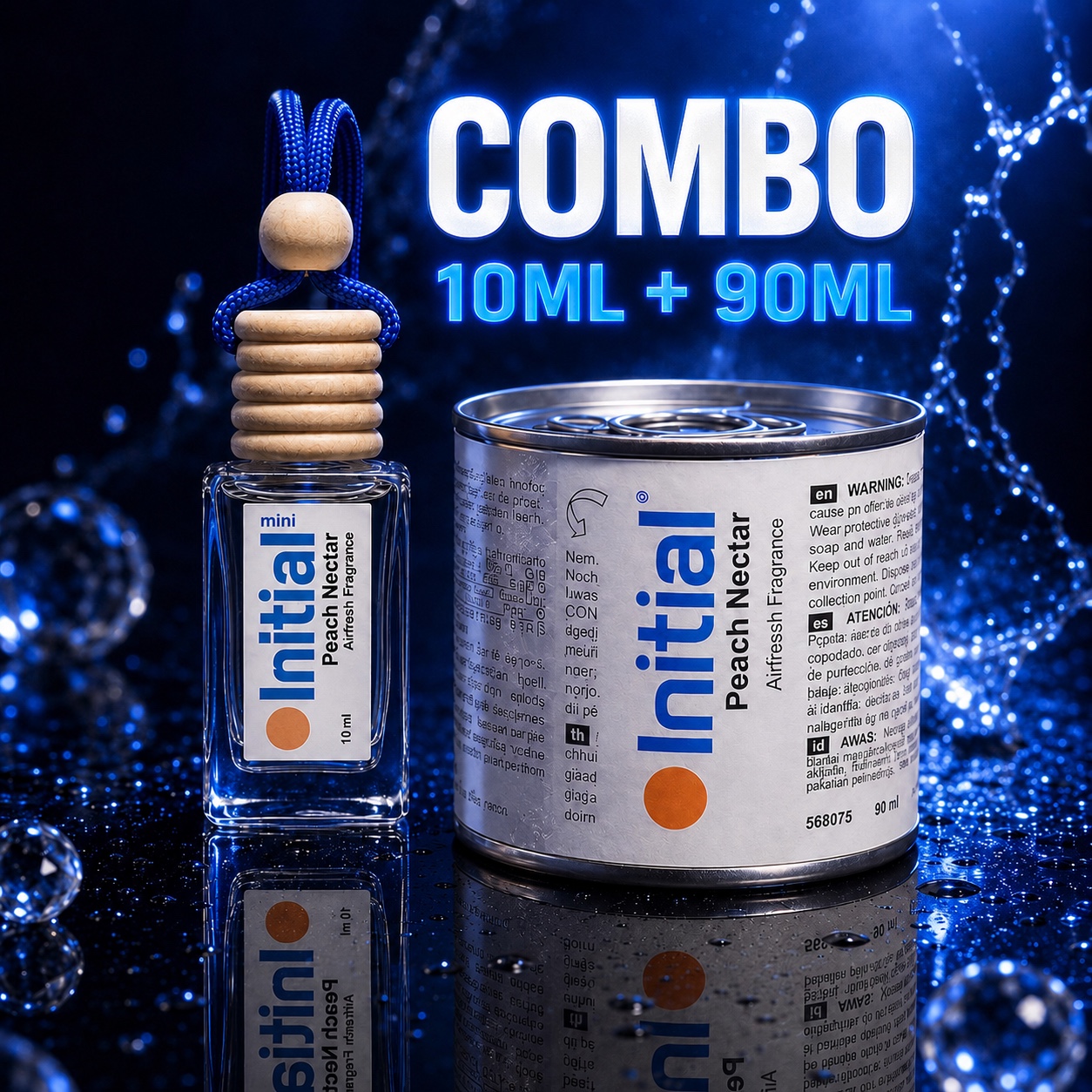 Kombo satu botol Peach Nectar 10ml dan satu tin 90ml